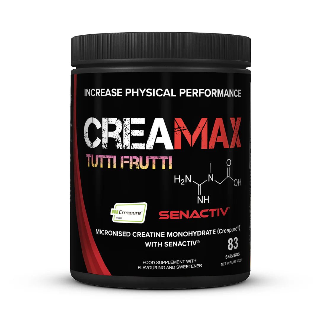 CreaMAX creatine with Creapure Tutti Frutti Flavour | Strom Sports Nutrition Supplements