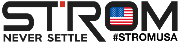 Strom Sports USA dark logo Health support supplements for bodybuilders and lifestyle athletes gym goers